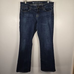 GAP Sexy Bootcut Fit Dark Blue Denim Jeans Size 12/31 Short